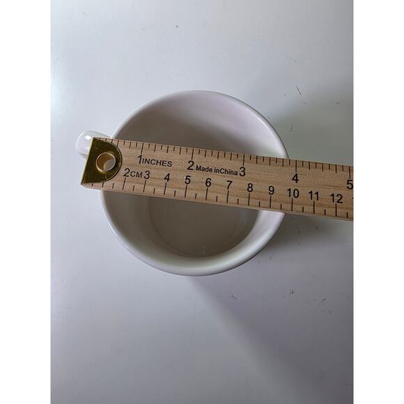 POTTERY BARN White Red Green Christmas Tree Woody Car Glazed Coffee Mug - Picture 5 of 8